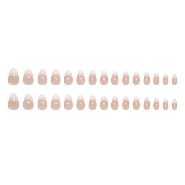 30 pieces of white ombre