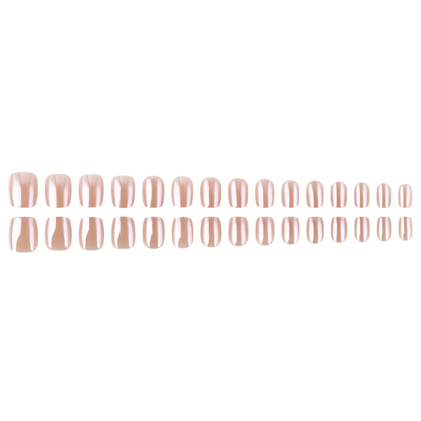 30 pieces rose gold plating short square