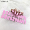 UV gel nail sticker semi-cured
