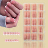 150 pieces seamless matte French fake nail