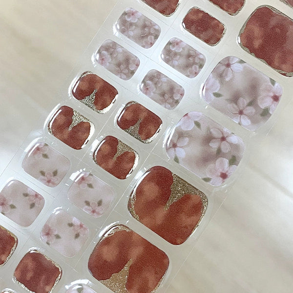 Pédicure gel, rayures FF019