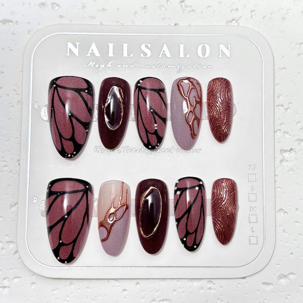 30pcs Ins chocolate brown