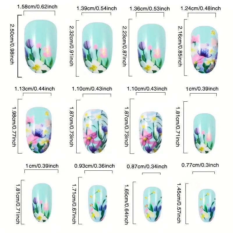 Oil painting spring nail