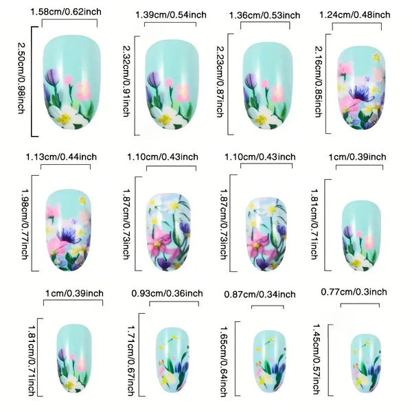 Oil painting spring nail