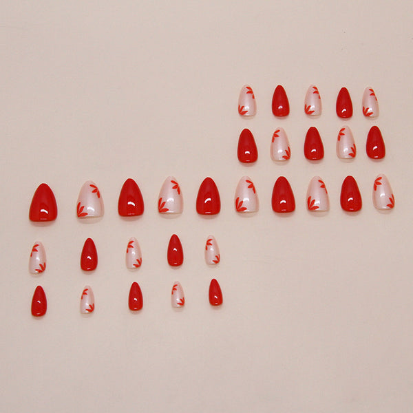 30 pieces of red flowers