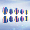 Blue and Purple Symphony Cat's Eye Aurora 32 pieces