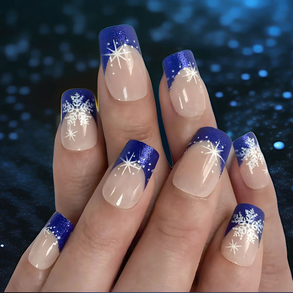 French blue snowflake