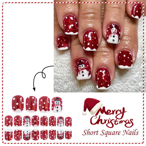 24pcs/Set Press On Nails JB971