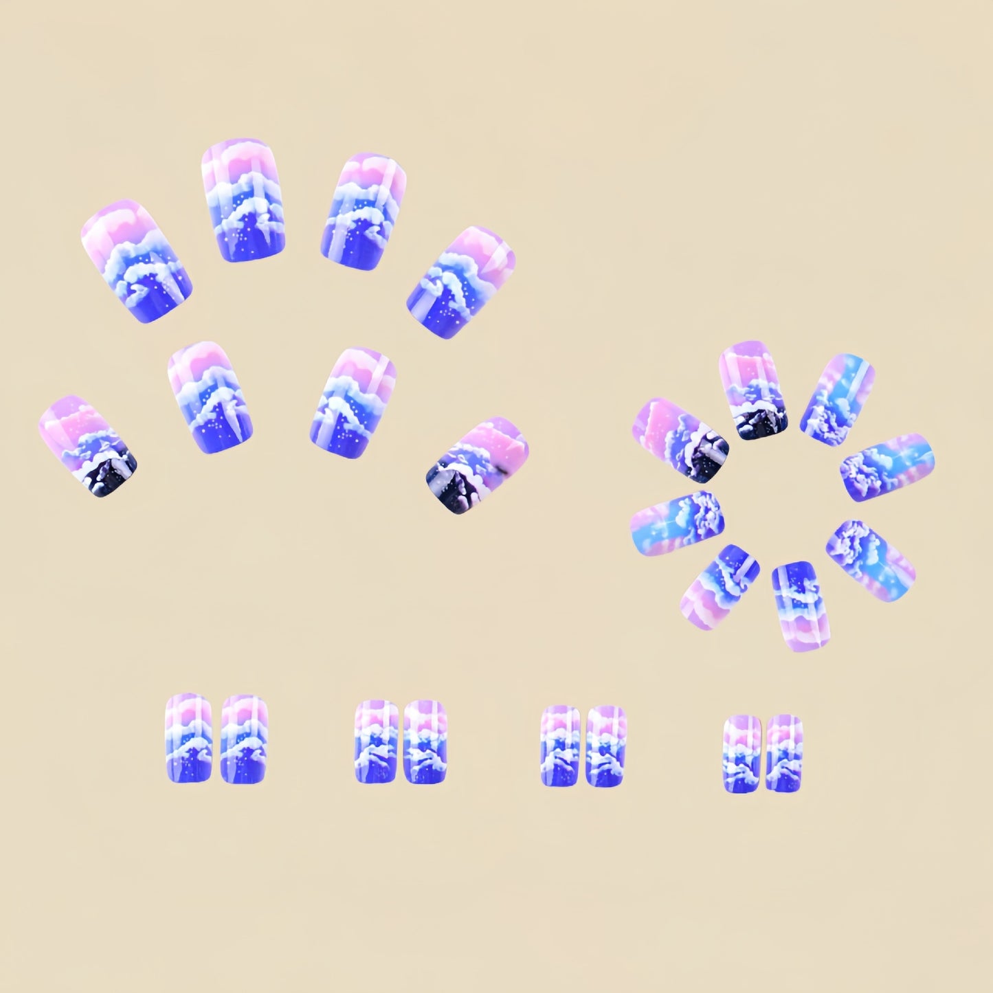 24pcs/Set Press On Nails