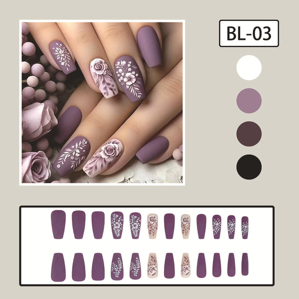 24pcs/Set Press On Nails