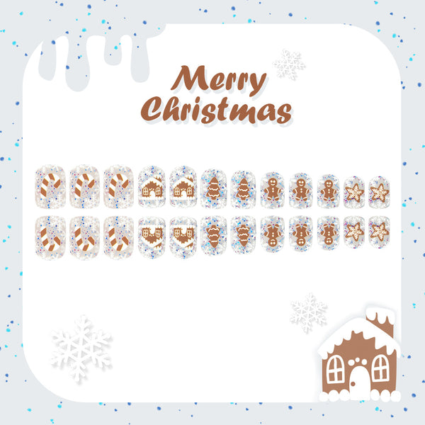 Cute gingerbread man christmas tree igloo crutches