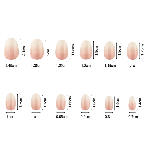 240 pieces of boxed ballet square fake nails