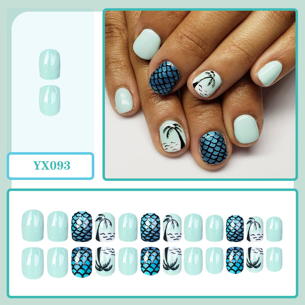 Blue fish scales