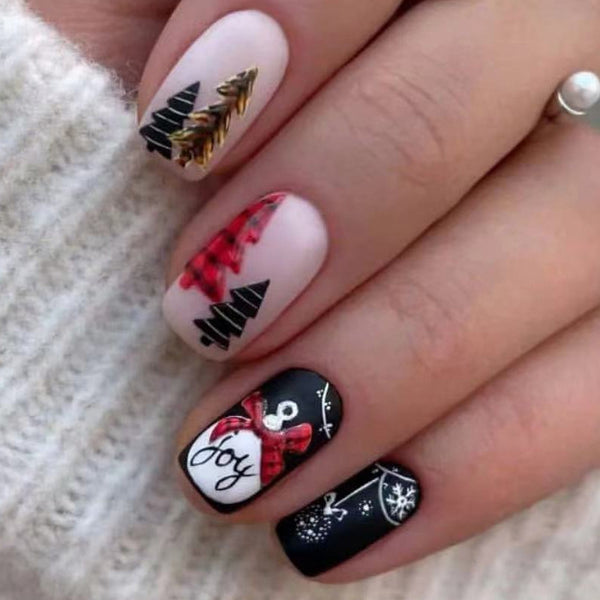 24pcs/Set Press On Nails S1001