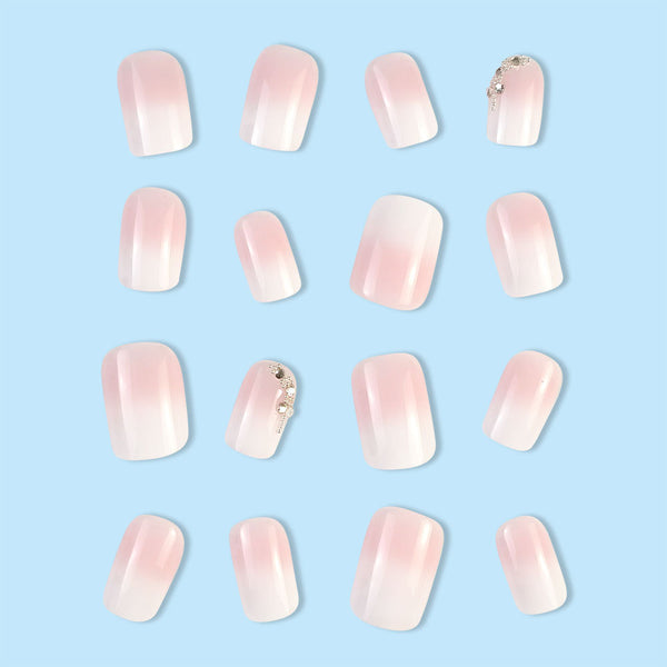 Gradient Jelly Powder Nail (press on nail)