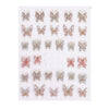Laser illusory butterfly flower back adhesive patch