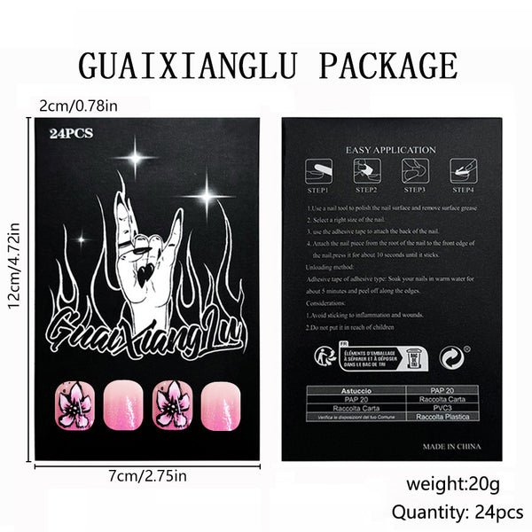 24pcs/Set Press On Nails