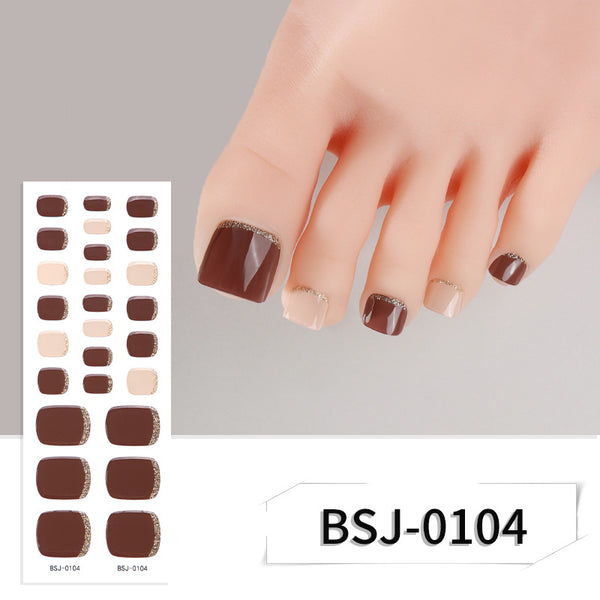 Bandoulières de gel à pédicure