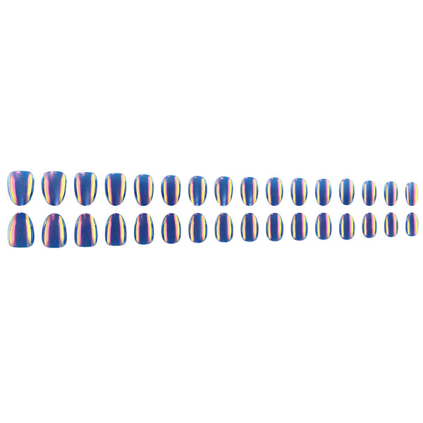Blue and Purple Symphony Cat's Eye Aurora 32 pieces