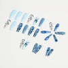 Light Blue Vintage French Geometric Flowers