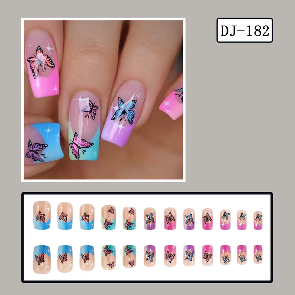 Romantic color ombre butterfly