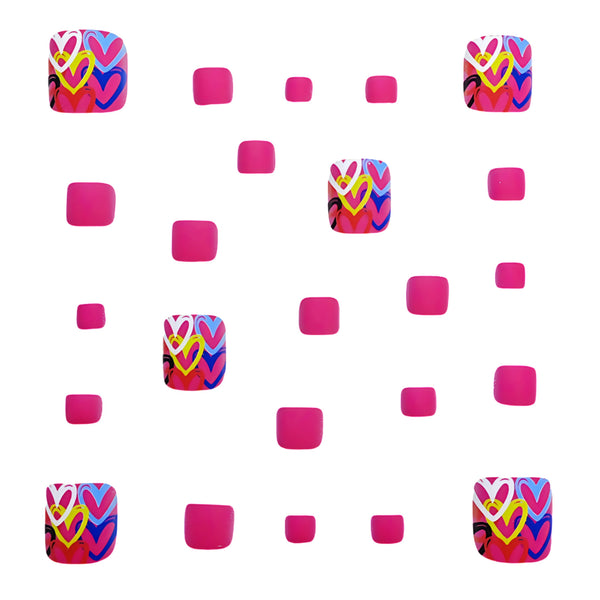 Pedicure fake nail Y763