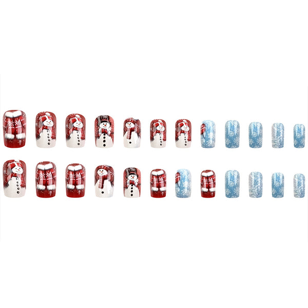 12 Sizes-24 Pcs Press On Nails FD155-B7