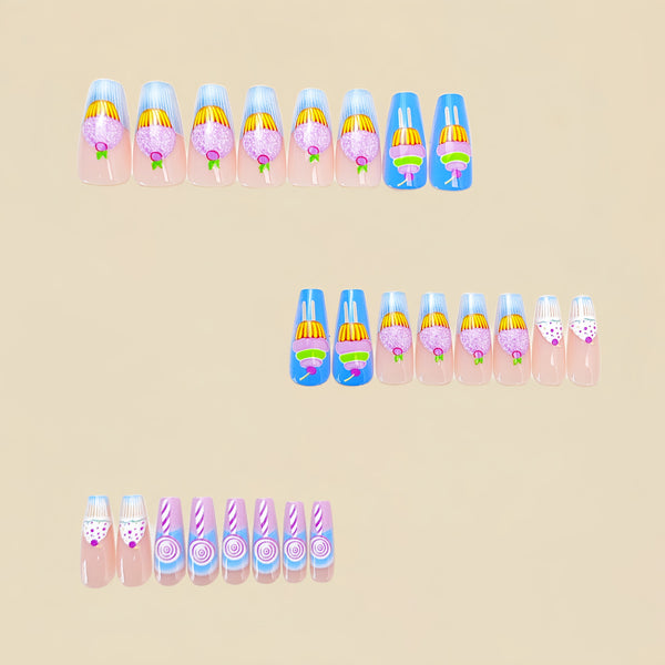 24pcs/Set Press On Nails