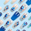 Blue gradual change ballet manicure