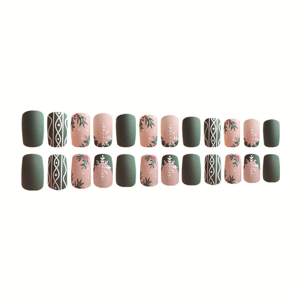 24pcs/Set Press On Nails JB481