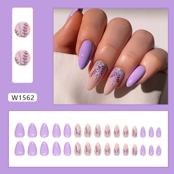 30 pieces of purple flowers