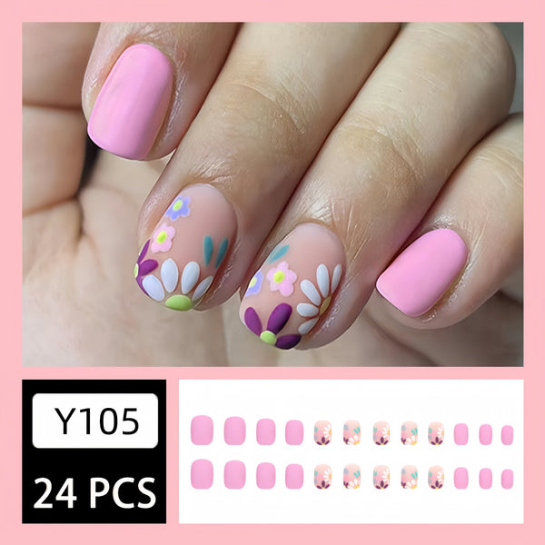 24pcs/Set Press On Nails