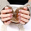 26 finger solid color cat eye no-bake manicure sticker