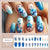 Blue gradual change ballet manicure