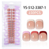 Five-color square patch manicure 150 pieces