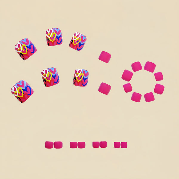 Pedicure fake nail Y763