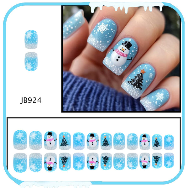 24pcs/Set Press On Nails JB924