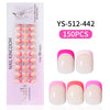 150 Pcs Five-color French nails