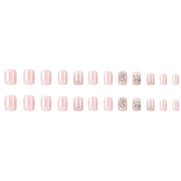 12 Sizes-24 Pcs Press On Nails DZ643-B7