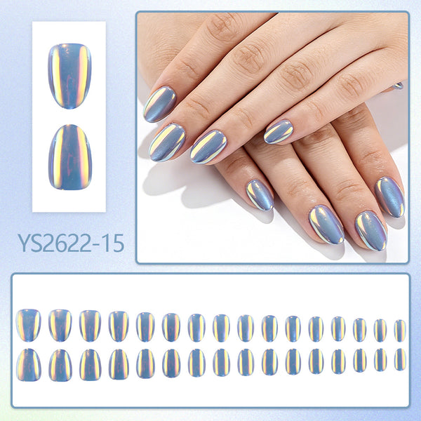 Gray and Blue Symphony Cat's Eye Aurora 32 pieces