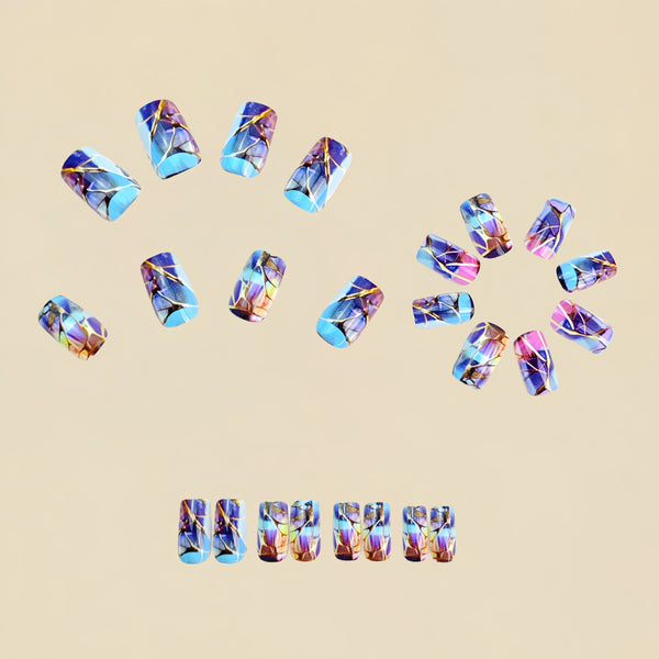 24pcs/Set Press On Nails Y989