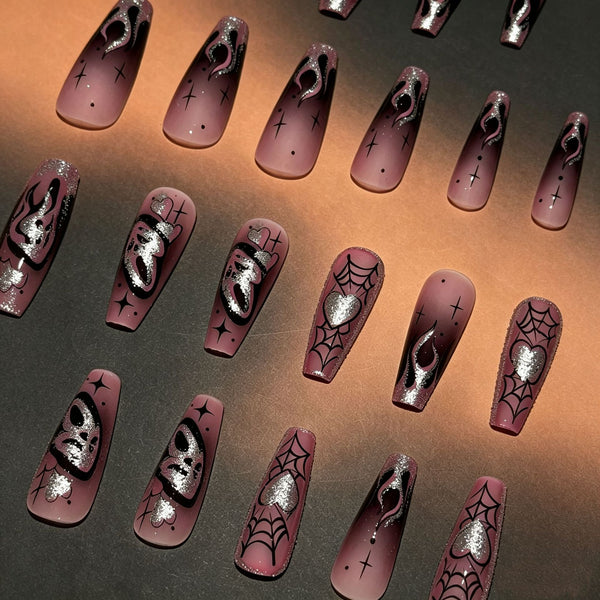Pink glitter halloween