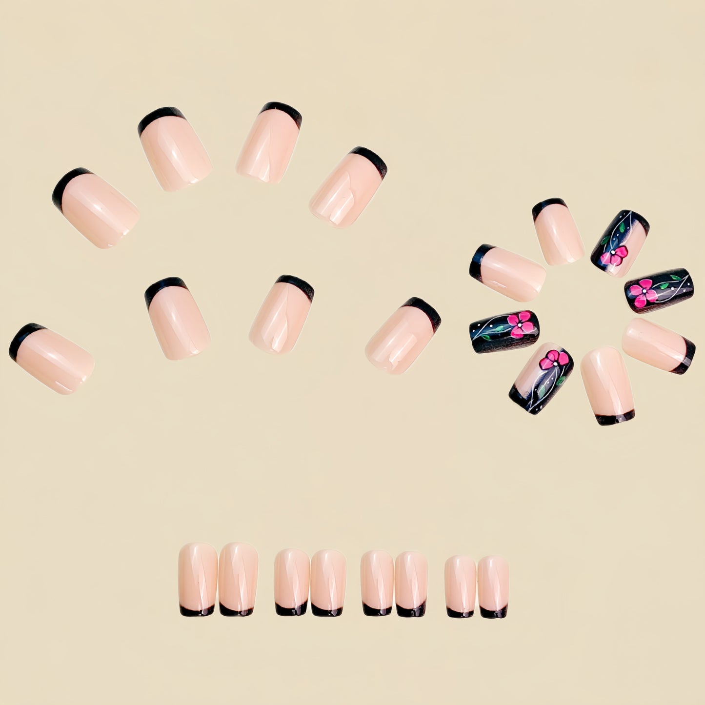 24pcs/Set Press On Nails