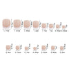 150 pieces seamless matte French fake nail