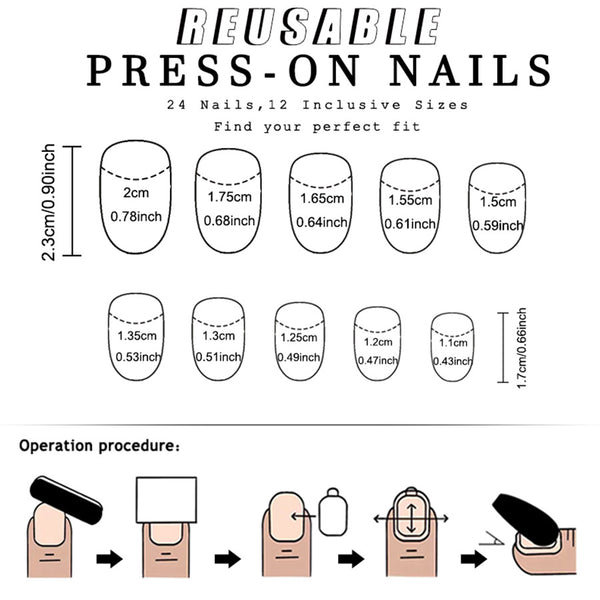 Halloween Press On Nail C571