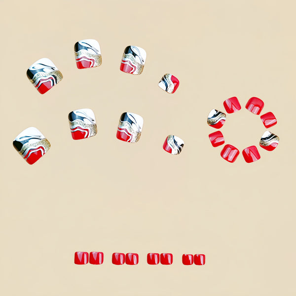 Pedicure fake nail Y884