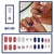 Independence Day manicure flag