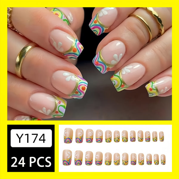 24pcs/Set Press On Nails