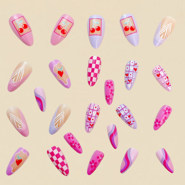 24pcs/Set Press On Nails