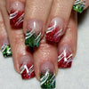 Red and green glitter